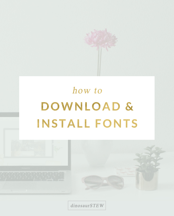 how to install fonts