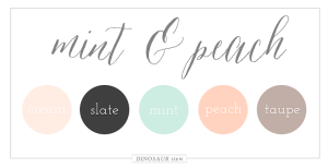 Mint & Peach Color Palette