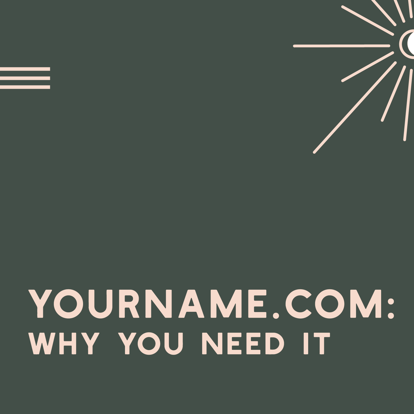 Why You Need To Purchase YourName.Com