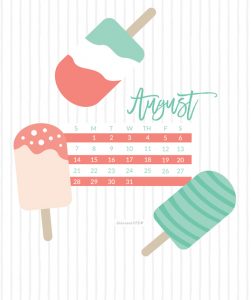 free august 2016 calendar wallpaper