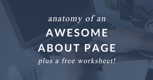 write an about page for website